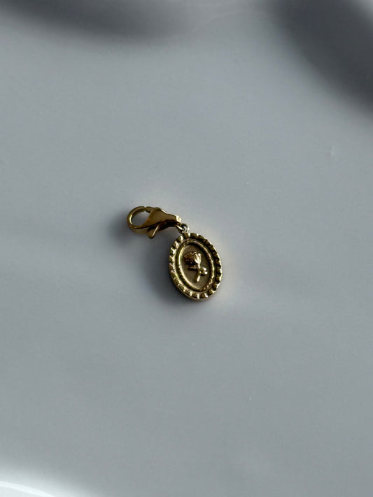 Charms rose encadrée