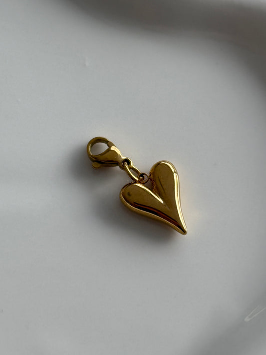 Charms cœur doré